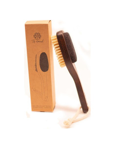 Lima para Pies ZP Natural 2-en-1 con Mango de Bambú