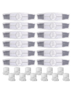 Mudder 12 Reflectores Blancos para Ruedas de Bicicleta