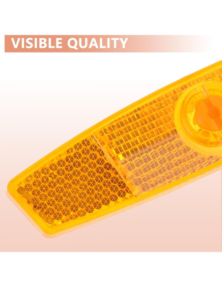 4 Reflectores de Rueda para Bicicleta Salbsever Amarillo