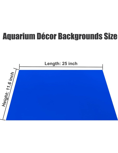 Fondo de Acuario Doble Cara XCNO 29.46x63.5cm Azul Negro