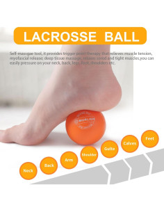 Bola de Masaje MURLIEN Naranja 6 cm para Alivio Muscular 2
