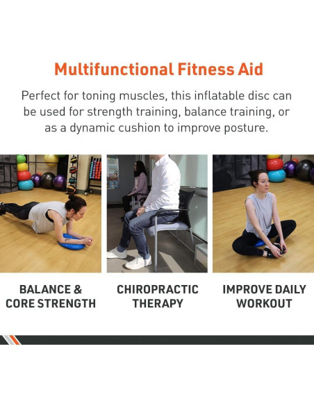 Disco de Equilibrio BodySport Azul 34.29 cm Antideslizante