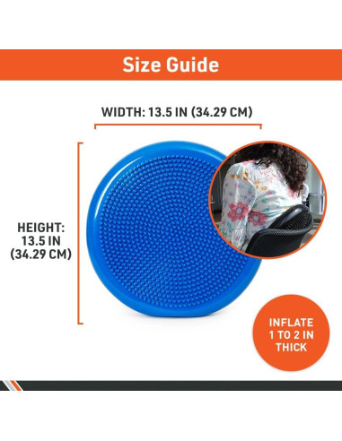Disco de Equilibrio BodySport Azul 34.29 cm Antideslizante