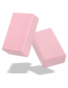 Bloques de Yoga Biguphate 2 Pack EVA Antideslizantes Rosa