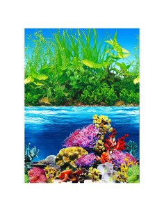 Fondo de Acuario Doble Cara ELEBOX 40x102 cm PVC Impermeable