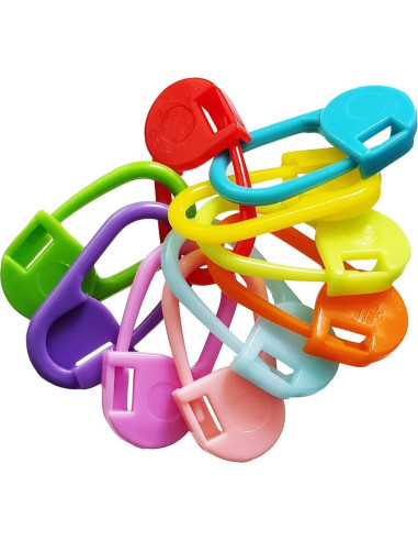 50 Marcadores de Tejido de Plástico TTSAM - 10 Colores