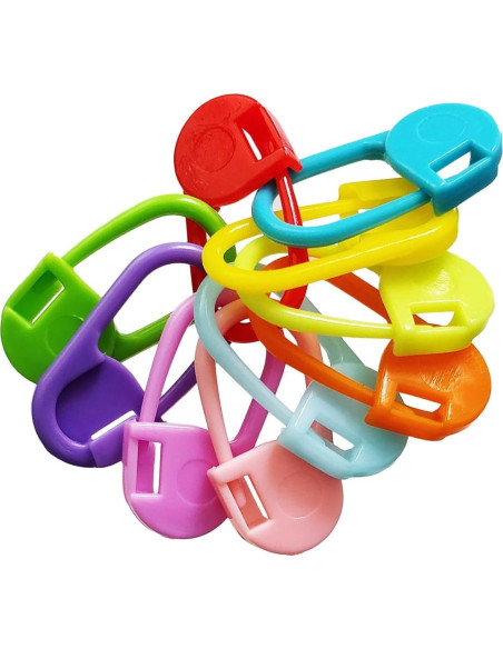 50 Marcadores de Tejido de Plástico TTSAM - 10 Colores