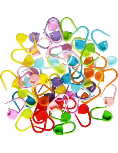 50 Marcadores de Tejido de Plástico TTSAM - 10 Colores