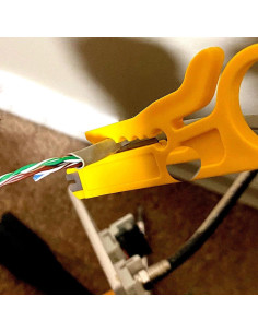 Juego de 6 Desforradores de Cables Mini Triwenve Amarillo 2