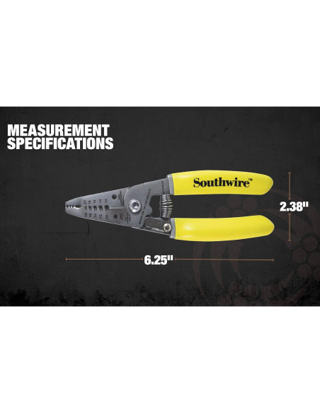Desforrador de Cables Southwire S1018STR Acero Inoxidable 10-18 AWG Desforrador de Cables Southwire S1018STR Acero Inoxidable 10-18 AWG