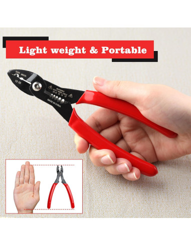 Alicate eléctrico multifuncional LEONTOOL 4 en 1 17.78 cm