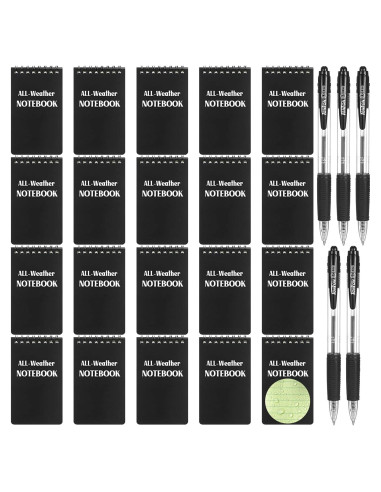 Cuadernos Impermeables Chinco 20 Pcs 3x5" para Todo Clima