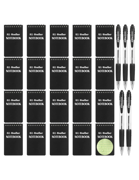 Cuadernos Impermeables Chinco 20 Pcs 3x5" para Todo Clima