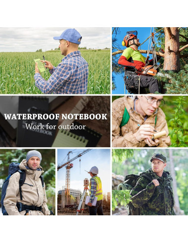 Cuadernos Impermeables Chinco 20 Pcs 3x5" para Todo Clima