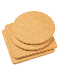 Trivetes de Corcho Cazzon 20.32 cm 4 Piezas Resistentes al Calor