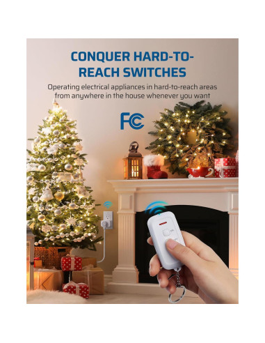 Enchufe Remoto Inalámbrico DEWENWILS IT101 15A 100m
