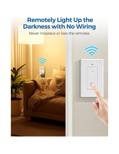 Enchufe de Control Remoto WILAWELS 30m Inalámbrico 10A