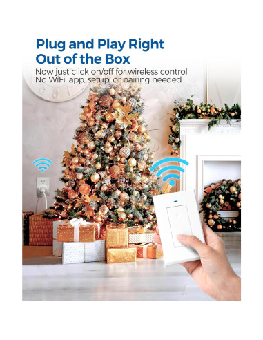 Enchufe de Control Remoto WILAWELS 30m Inalámbrico 10A