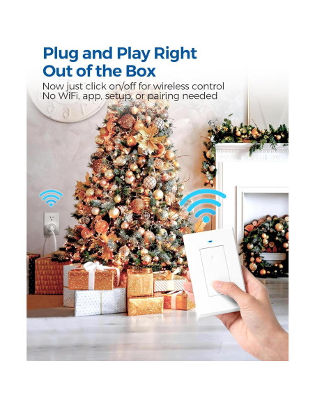 Enchufe de Control Remoto WILAWELS 30m Inalámbrico 10A