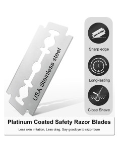 Cuchillas de Afeitar de Seguridad BULIMICA 30 Unidades Acero Inoxidable 2