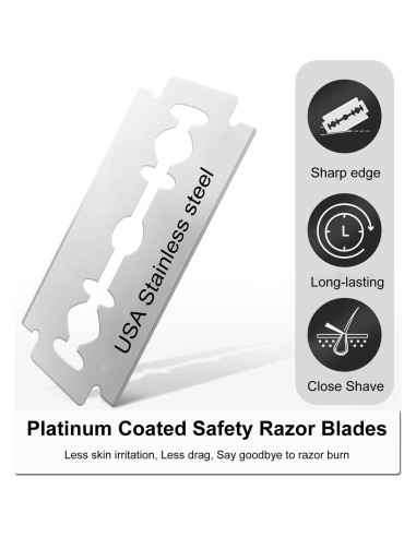 Cuchillas de Afeitar de Seguridad BULIMICA 30 Unidades Acero Inoxidable