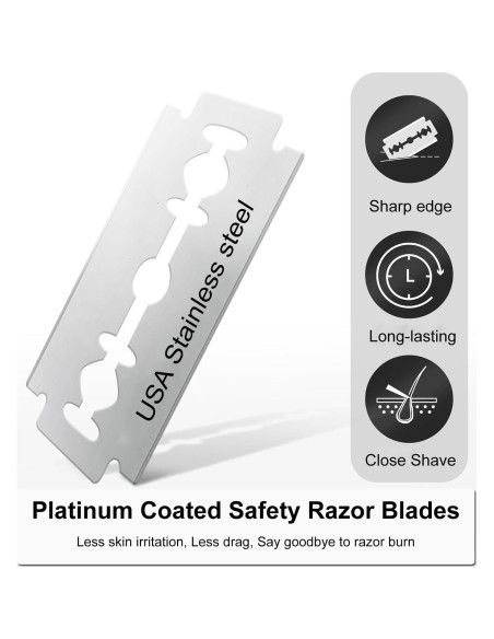 Cuchillas de Afeitar de Seguridad BULIMICA 30 Unidades Acero Inoxidable