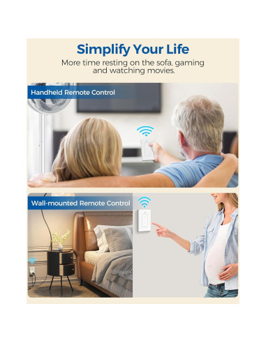 Enchufe de Control Remoto WILAWELS 30m Inalámbrico 10A