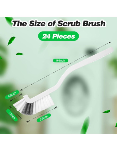 Yinkin 24 Pcs Cepillos de Limpieza de Cocina y Baño Duro