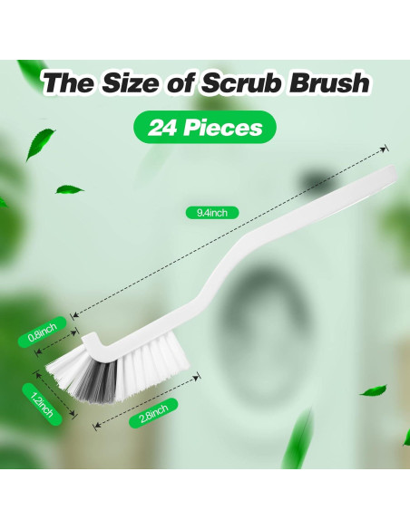 Yinkin 24 Pcs Cepillos de Limpieza de Cocina y Baño Duro