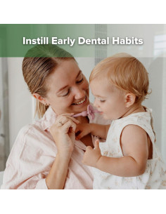 Cepillo de Dientes 360 Haakaa para Bebés Rubor - Silicona Alimentaria 2