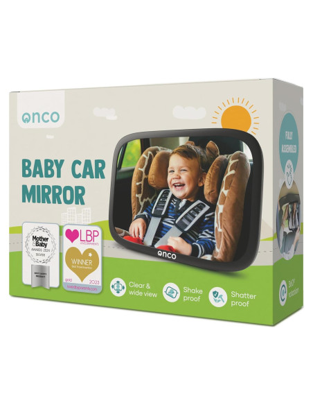 Espejo Convexo para Coche Onco - Irrompible 24.4x17.5cm