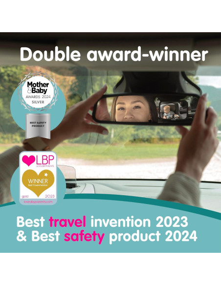 Espejo Convexo para Coche Onco - Irrompible 24.4x17.5cm