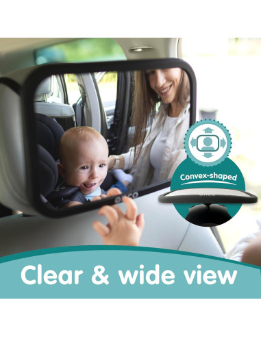 Espejo Convexo para Coche Onco - Irrompible 24.4x17.5cm