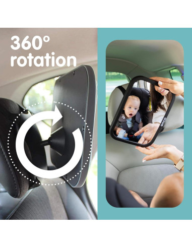 Espejo Convexo para Coche Onco - Irrompible 24.4x17.5cm