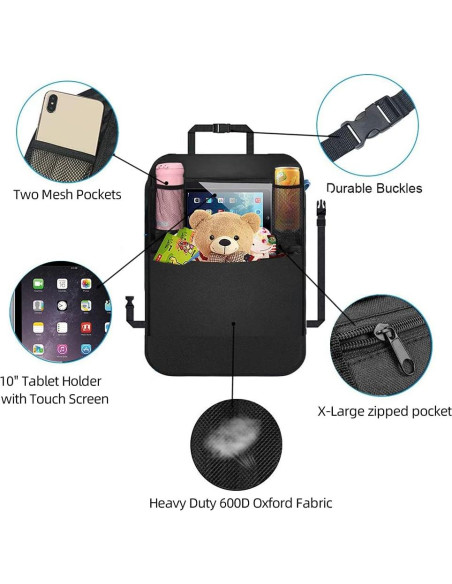 Organizador de Asiento Trasero BLYPHOO 2 Unidades Impermeable