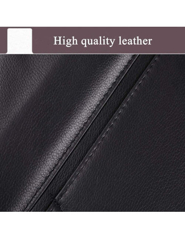 2 Organizadores de Asiento de Coche SANMITTI Cuero Sintético Negro