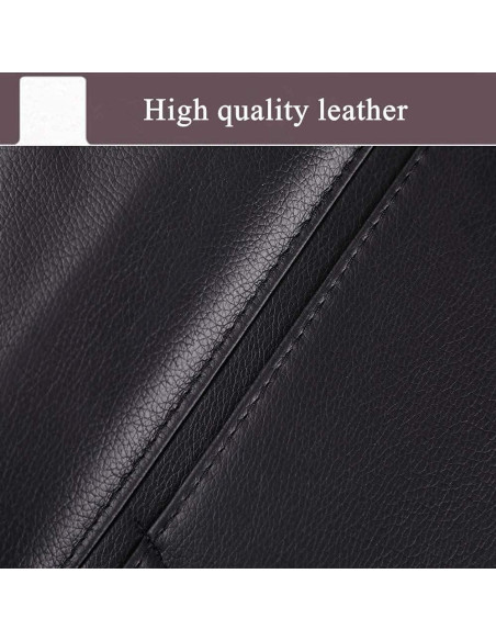 2 Organizadores de Asiento de Coche SANMITTI Cuero Sintético Negro