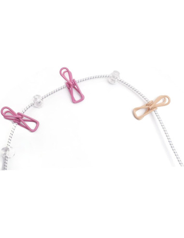 Cuerda de Ropa Portátil Retráctil Highsoner Wave 3.66m 12 Clips