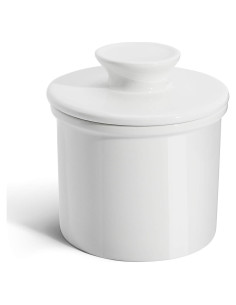 Plato de Mantequilla Sweese Blanco - Conservador de Porcelana 155g