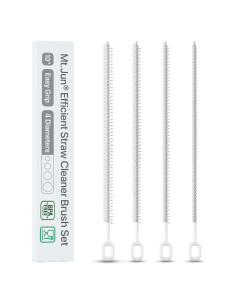 Juego de Cepillos para Limpiar Pajitas Mt.Jun - 4 Unidades, 6-12 mm