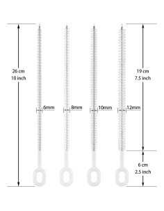 Juego de Cepillos para Limpiar Pajitas Mt.Jun - 4 Unidades, 6-12 mm 2