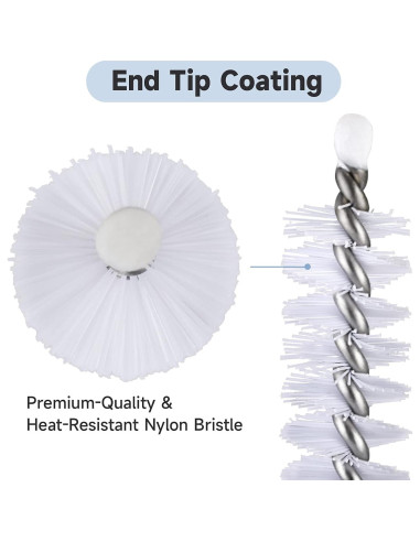 Juego de Cepillos para Limpiar Pajitas Mt.Jun - 4 Unidades, 6-12 mm