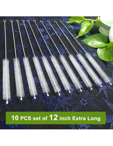 Juego de 10 Cepillos Limpiadores de Pajitas BEUICIRY 30.48 cm