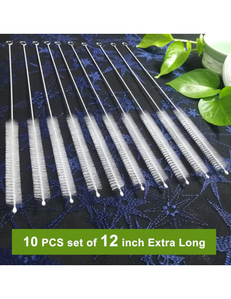 Juego de 10 Cepillos Limpiadores de Pajitas BEUICIRY 30.48 cm