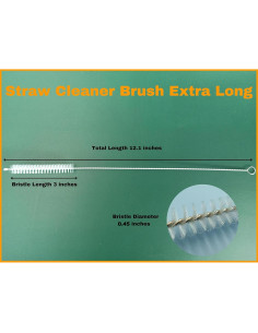 Juego de 10 Cepillos Limpiadores de Popotes HiVisible - Acero Inoxidable 2