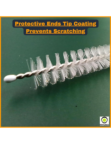 Juego de 10 Cepillos Limpiadores de Popotes HiVisible - Acero Inoxidable