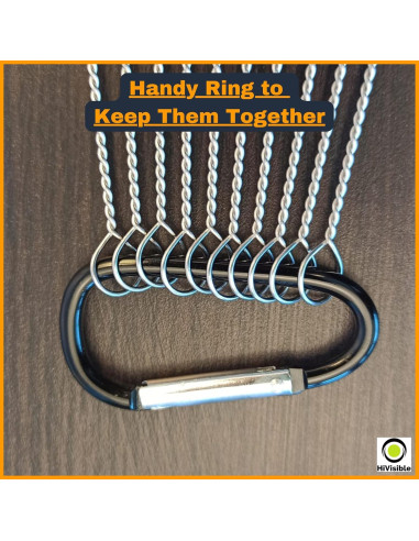 Juego de 10 Cepillos Limpiadores de Popotes HiVisible - Acero Inoxidable