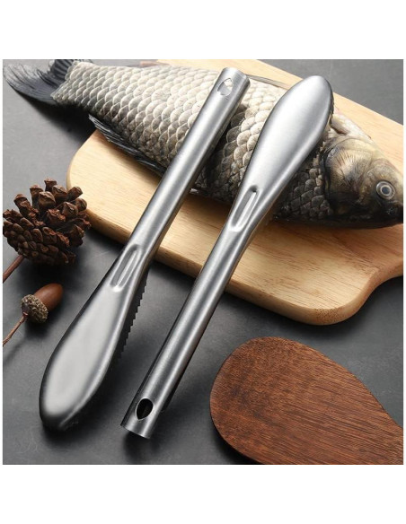 Removedor de Escamas de Pescado Inoxidable SUPERBEAR 22.1 cm