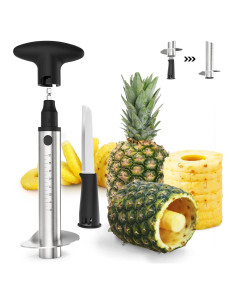 Cortador de Piña Newness Eléctrico y Manual Acero Inoxidable