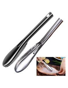 Removedor de Escamas de Pescado Vziokk 22.86 cm Acero Inoxidable